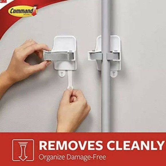 New- 4 Pack- 3M Command Adhesive Wall Mounted Broom/Mop Grippers Strong and Last - Picture 5 of 5
